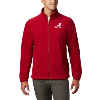 Columbia Collegiate Flanker III Fleece - Alabama, Chamarras Rojos Para Hombre | 890674-JFI